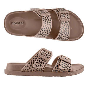 Footwear: Holster Solesafari Natural Cheetah