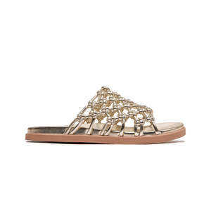 Footwear: Amalfi - Metallic Gold Knot