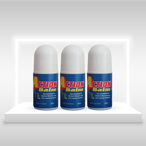 Action Balm Pack of 3 Pain Relief Roll On Balm
