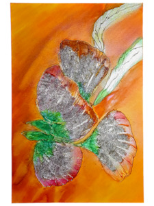 Recommended: Textured Floral Painting - Handmade Wall Art, Vibrant Colors