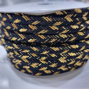 Trims: Black and Gold Braided Trim