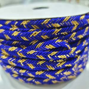 Trims: Blue and Gold Braided Trim