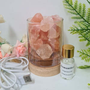 New Age Spiritual: Himalayan Rock Salt Diffuser & Lamp Holder Gift Set