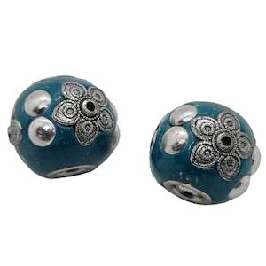 Kashmiri Beads: Blue Kashmiri Beads