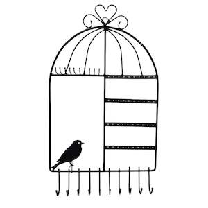 Jewellery Display Stands: Black Bird Cage Jewellery Display