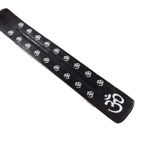 Incense Holders Candles: Antique Black Ohm Incense Holder