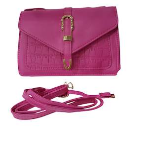 Stone Pattern Pink Handbag