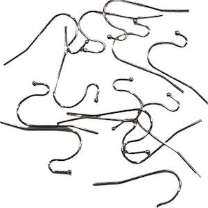 Earring Findings: 20pc Stainless Steel Shepherds Hooks