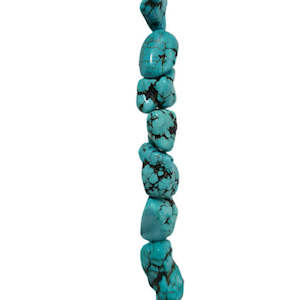 Blue Howlite Nugget Beads