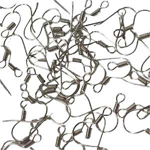 Earring Findings: 50pc B Grade 15cm Silver Earring Hooks