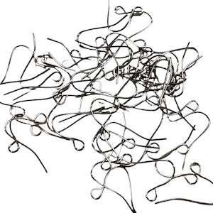 50pc B Grade Black Earring Hooks