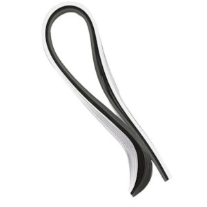 Scrapbooking Stickers: 50 Strips Of Black & White Quilling Paper