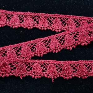 Maroon Lace Trim