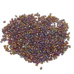 Seed Beads: 15g Two Cut Blue & Purple B/L Iris Seed Beads