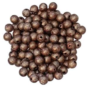 200pc 8mm Dark Brown Acrylic Beads