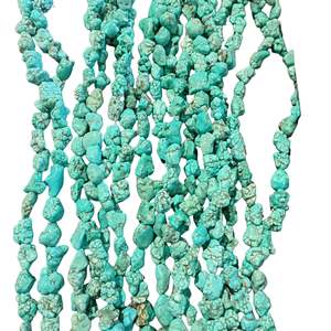 Gemstone Beads: Howlite Chunky Nugget Bead Strand