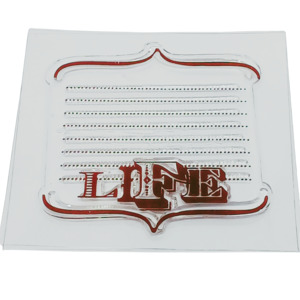 Scrapbooking Stickers: Life Silicone Clear Stamp