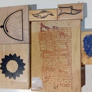 Sale: CLEARANCE! 6pc Wooden Rubber Stamp Pack