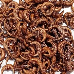 Sale: SALE! 98pc Brown Acrylic Moon Pendants