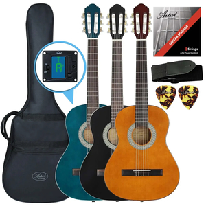 Products: Artist CL34 - 3/4 Size Classical Nylon String Guitar Pack - Amber