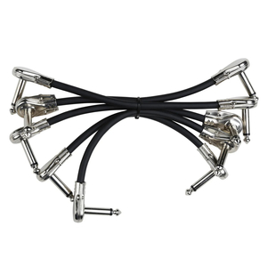 Products: Artist PL5 Guitar Patch Cable 15cm Right Angle Pancake style - 5 Pack