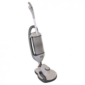 Concrete chemical treatment: Sebo Dart 3 polished concrete floor polishing/cleaning machine