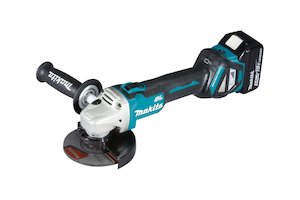 Angle grinder: Makita DGA512Z 18V LXT Brushless 5" (125mm) Variable Speed Angle Grinder with Slide Switch, skin only