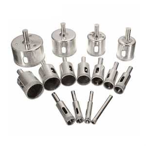 Tile drills electroplated