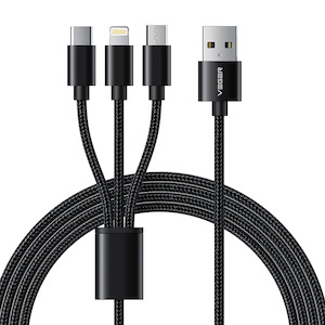 Cables Chargers: Premium 3-In-1 Charging Cable - 1.5M