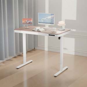 Sit Stand Desks: ErgoLift Single Motor Sit Stand Desk with Drawer Maple 1.2m
