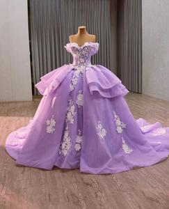 Products: Blue Princess Ball Gown Wedding Dress – Off-Shoulder Tulle Bridal Gown - Art Kollocsion