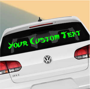 Frontpage: Custom Rear Window Stickers