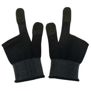 Mobile Gaming Finger Sleeves Silver Fiber (GA21)