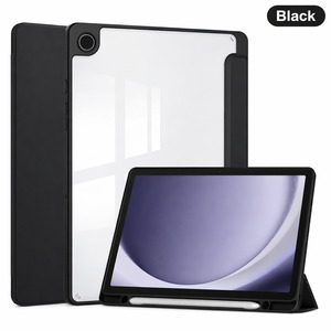 Samsung Galaxy Tab A11+ Clear Back Acrylic Case – Transparent Shockproof Cover with Stand