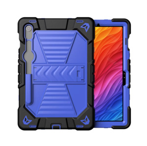 Samsung Galaxy Tab S10 Lite Rugged Shockproof Case with Kickstand (Blue)