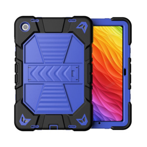 Samsung Galaxy Tab A11 Rugged Shockproof Case with Kickstand (Blue)