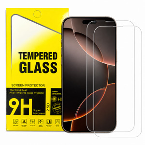 Iphone 15 Pro Clear Tempered Glass Screen Protector (2 Pack) – 9H HD, 2.5D Rou&hellip;