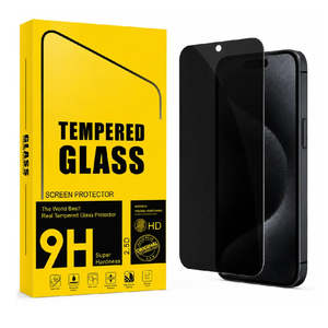 Iphone 15 Pro Max: iPhone 15 Pro Max Privacy Tempered Glass Screen Protector – 9H HD Anti-Spy, 2.5D Rounded Edge, Impact & Scratch Resistant