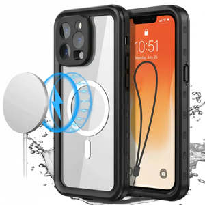 Iphone 15 Pro Max: MagSafe Waterproof Shockproof Case for iPhone 15 Pro Max | Redpepper