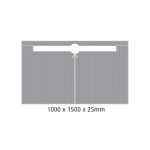 MARMOX Ready to Tile Over Shower Base 1mx1.5m Trough Drain Longitudinal