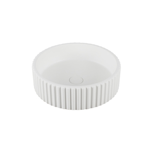 ARUVO™ PLINTH Concrete Countertop Basin Matte White