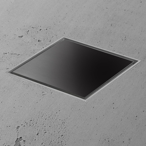 ARUVO™ PRECINCT Shower Point Drain 108mm Jet Black