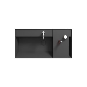 Composite Stone Basins: ARUVO™ ARIA Composite Stone Countertop Basin Champagne