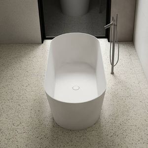 Baths: ARUVO™ KYLIE Composite Stone Freestanding Bath L1650mm