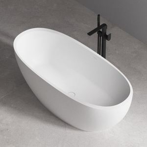 Baths: ARUVO™ RUBY Composite Stone Freestanding Bath L1600mm