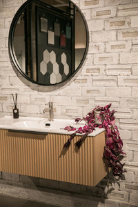 ARUVO™ ROMEO Collection Plywood Vanity Natural Oak W1200mm Basin Options