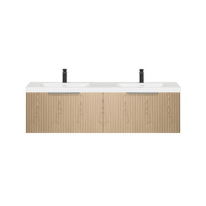 ARUVO™ ROMEO Collection Plywood Vanity Natural Oak W1500mm Basin Options