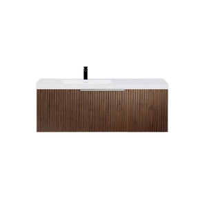 ARUVO™ ROMEO Collection Plywood Vanity Rich Walnut W1200mm Basin Options