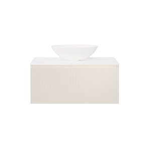 ARUVO™ BECA Collection Plywood Vanity Powder White W900mm Basin Options