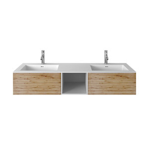 ARUVO™ CUBIC Composite Stone Wall-mounted Basin W1500mm